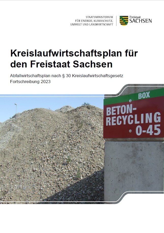 Kreislaufwirtschaftsplan für den Freistaat Sachsen: Titelbild